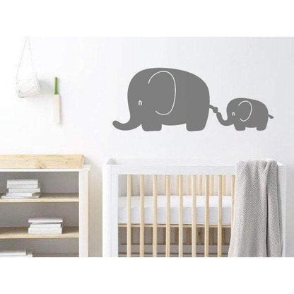 Elephant Nursery Wall Decal, Wall Art Sticker/Decor For Childrens Bedroom - Animal Wallpaper Christmas Gift