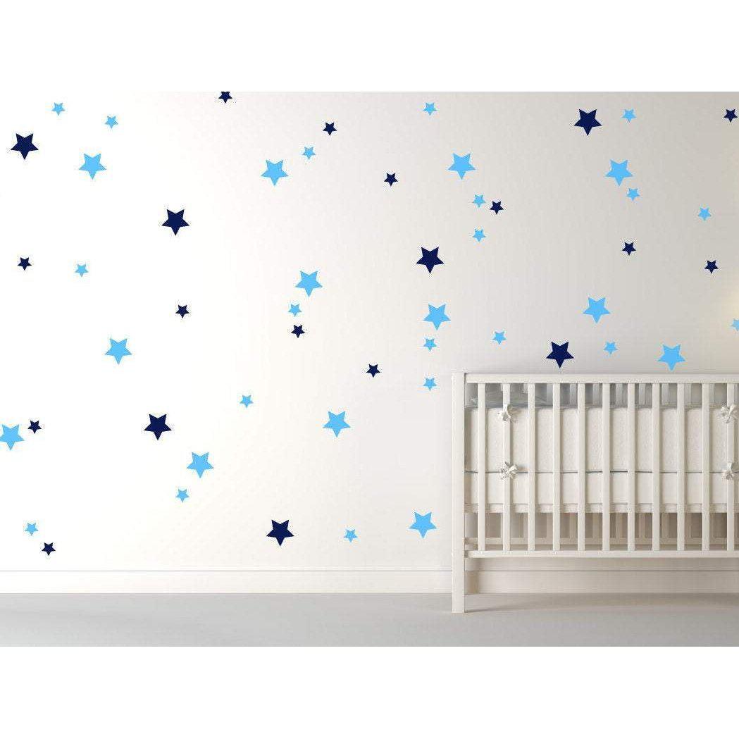 120 Vinyl Stars Nursery Wall Decals, Nursery Wall Stickers, Childrens Bedroom Baby Decor, Vinyl, Star Stickers, Star Decals, Wallpaper