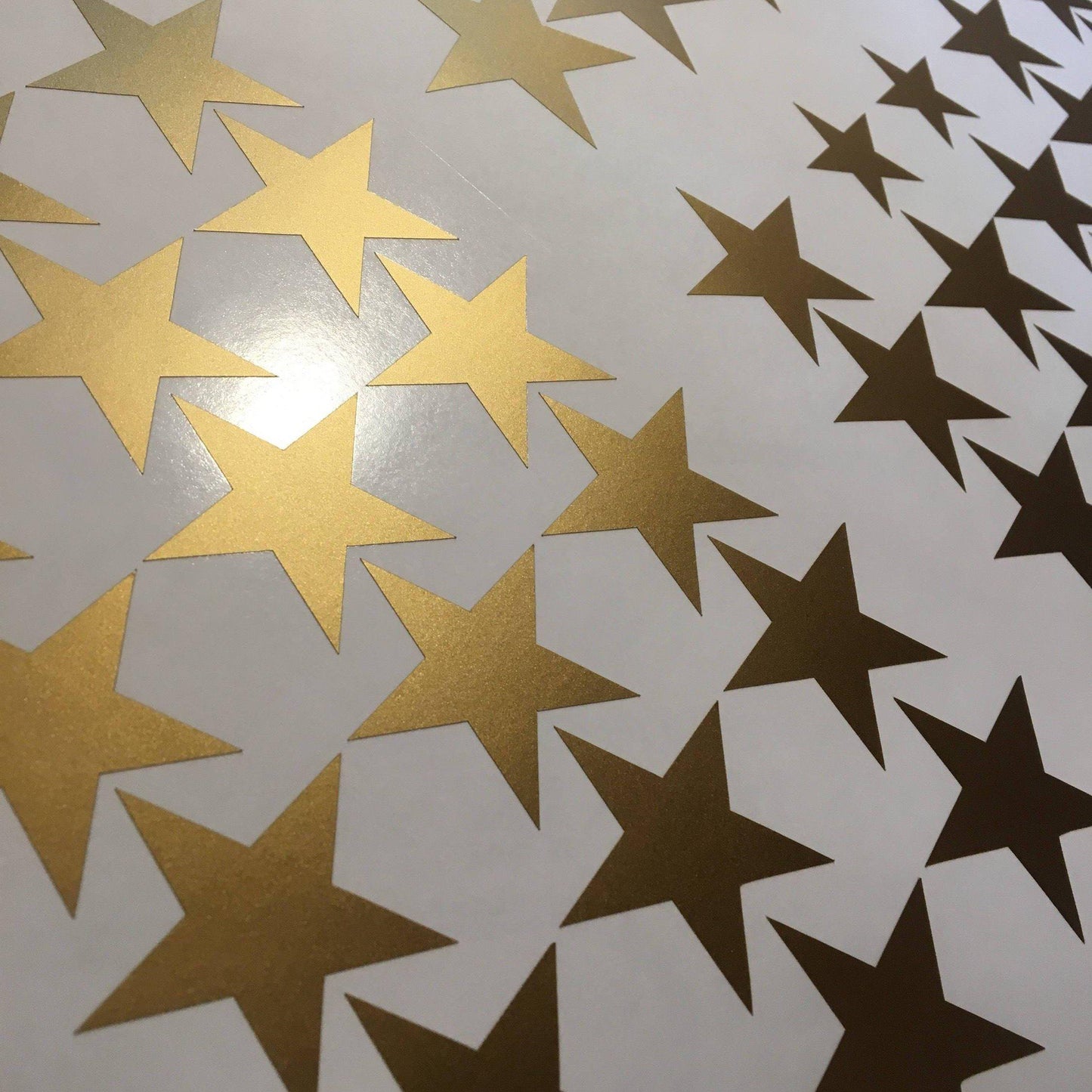 120 Gold Metallic Star Wall Stickers