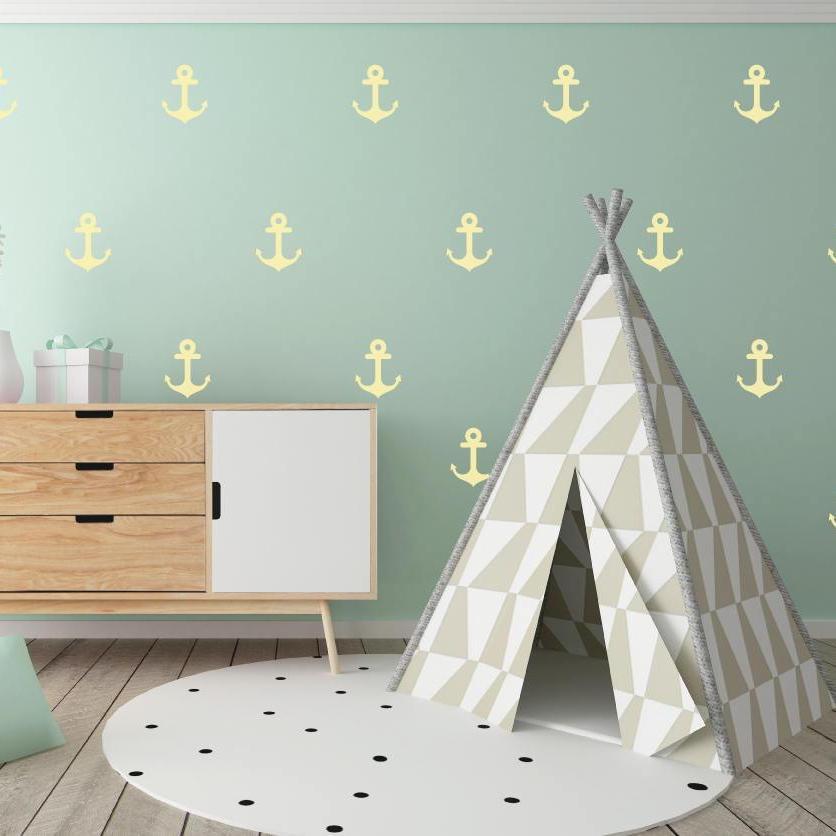 48 Anchor Wall Stickers, Kids Wall Stickers, Nursery Wall Decals, Confetti Wall Decal, Vinyl Wall Confetti, Wallpaper Murals, Kids Stickers