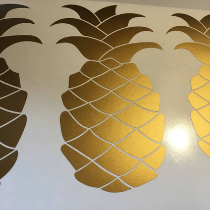 Pineapple Wall Decals Pineapple Wall Stickers Gold Stickers Wall Art Home Decor Ideas Decoration Wall Decor Pineapple Stickers Food Golden