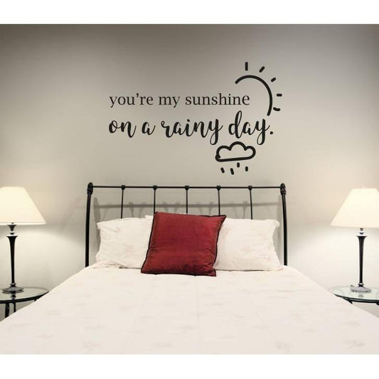 Bedroom Wall Sticker Quote,Sunshine, Love Quote , Wall Decal, Wall Sticker, Wall Quote, Quote, Wall Art, Wallpaper, Home Decor, Mural