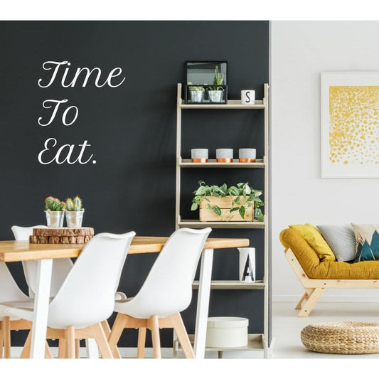 Time To Eat Wall Sticker Quote, Wall Decal Quote, Wall Art Quote, Wall Decor, Wall Art, Dining Room Decor, Kitchen Wall Stickers, Wall Decal