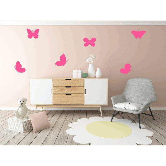 6 Large Butterfly Nursery Wall Stickers Nursery Wall Decals Kids Wall Stickers Butterfly Wall Art Nursery Wall Art Gift 36 Colours