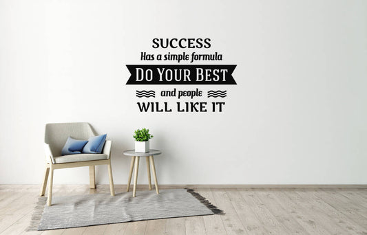 Wall Sticker Quote, Wall Decal Quote, Motivational Quote, Inspirational Quote, Wall Art Quote, Quote For Walls, Success, Best, Life, Decor