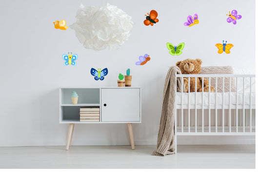 Butterfly Wall Decals, Butterfly Wall Art, Kids Wall Art, Childrens Wall Art, Kids Wall Stickers, Decal Stickers, Wall Decor, Butterflies,21