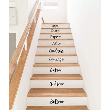 Stair Decals, Stair Stickers, Stair Riser Stickers, Stair Riser Decals, Staircase Decor, Staircase Decal, Staircase Stickers, Stair Art 7001