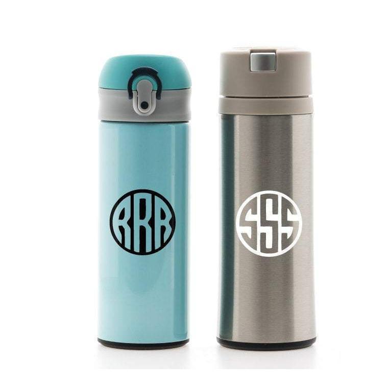 Bottle Decal, Monogram Decal, Cup Decal, Tumbler Decal, Yeti Monogram Decal, Personalized Decal, Custom Decal, Bottle Name Sticker, Initial