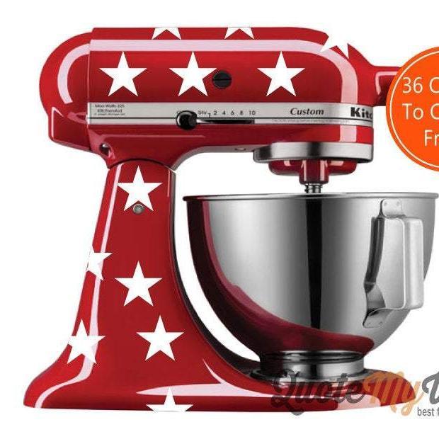 Kitchen Aid Mixer Decals, KitchenAid Decals, Peel And Stick, Star Deca