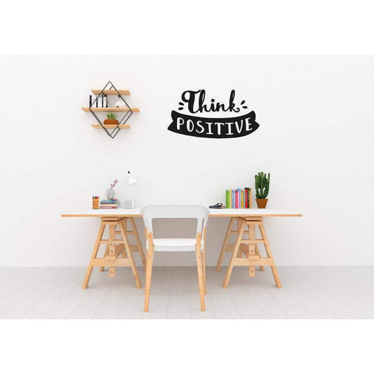 Positive Quotes, Think Positive Wall Decal Sticker Wall Stickers Quotes Motivational Wall Art Inspirational Home Office Wall Decor, 200