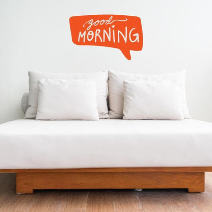 Good Morning Wall Sticker Quote