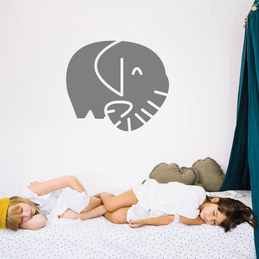 Elephant Wall Decal, Nursery Wall Decal, Nursery Wall Sticker, Nursery Wall Decor, Elephant Wall Sticker, Animal Wall Art, Baby Shower Gift