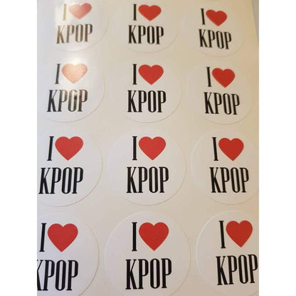 Kpop Stickers, Korean Stickers, BTS, EXO, Monsta X, Seventeen, NCT, Korean Band, Kpop Sticker, Kpop Decals, I Love Kpop, Peel And Stick, 37