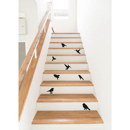 Stair Decals, Stair Stickers, Bird Stickers, Bird Wall Stickers, Bird Decals, Flying Bird Decals, Stair Riser Decals, Decals For Stairs, Art