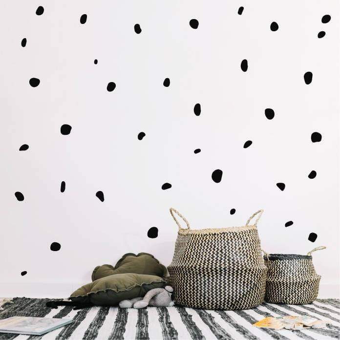 Polka Dot Decals, Polka Dot Wall Decal, Polka Dot Stickers, Irregular Polka Dots, Wall Decor, Wall Art, Wall Decals, Wall Stickers, Dots 70