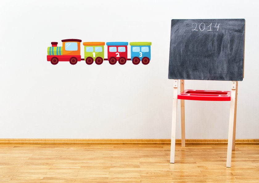 Train Wall Decals, Train Wall Stickers, Learning, Educational, Kids Wall Art, Train Wall Decor, Choo Choo Train, School Learning, Decor, 46
