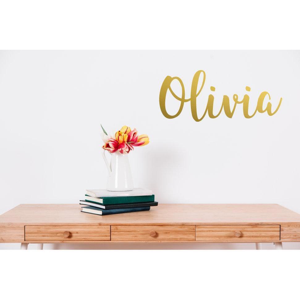 Design Your Own Wall Decal Sticker Custom Personalised Name Wall Art For Bedroom Office Nursery (36 Colours)