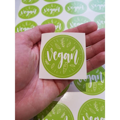Vegan Laptop Sticker, Vegan Stickers, Vegan Gifts, Vegan Decal, Laptop Stickers, Animal Rights, Vegan Logo, Vegan Power, Gifts For Vegans