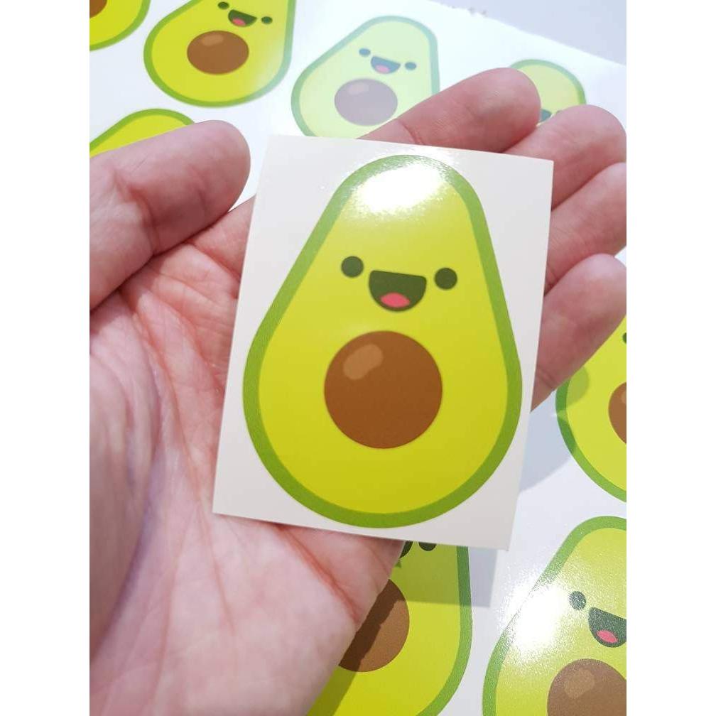Avocado Sticker, Sticker Bomb, Avocado Decal, Avocado Laptop Decal, Macbopok Decal, Vegan Sticker, Vegan Stickers, Vegan Gift, Vegan Decal