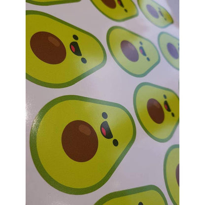 Avocado Sticker, Sticker Bomb, Avocado Decal, Avocado Laptop Decal, Macbopok Decal, Vegan Sticker, Vegan Stickers, Vegan Gift, Vegan Decal