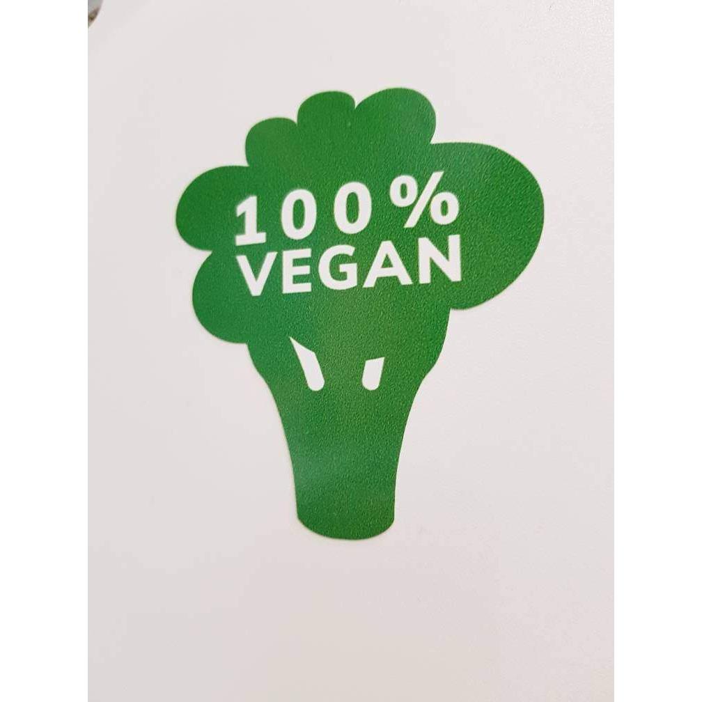 Vegan Laptop Sticker, Sticker Bomb, Vegan Stickers, Vegan Decals, Macbook Vegan Sticker, 100% Vegan, Vegan Gifts, Gifts For Vegans, Broccoli
