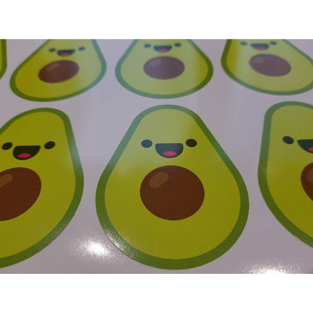 Avocado Sticker, Sticker Bomb, Avocado Decal, Avocado Laptop Decal, Macbopok Decal, Vegan Sticker, Vegan Stickers, Vegan Gift, Vegan Decal
