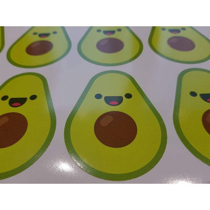 Avocado Sticker, Sticker Bomb, Avocado Decal, Avocado Laptop Decal, Macbopok Decal, Vegan Sticker, Vegan Stickers, Vegan Gift, Vegan Decal