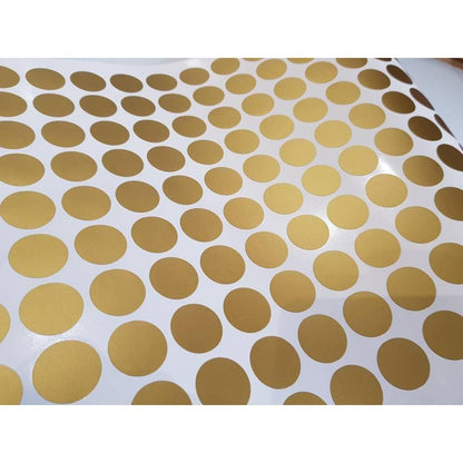 100 Gold Pola Dot Wall decals, Polka Dot Stickers, Nursery Wall Stickers, Polka Dot Decals, Polka Wall Stickers, Gold Wall Decals, Wall Art