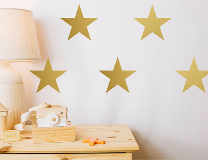 Christmas Stars Wall Stickers Wall Decals Xmas Gift Present Home Decoration Wall Art Gold