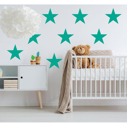 Nursery Wall Stickers 12 Extra Large Stars Wall Stickers Stars Wall Decals Home Decoration Wall Art Stickers