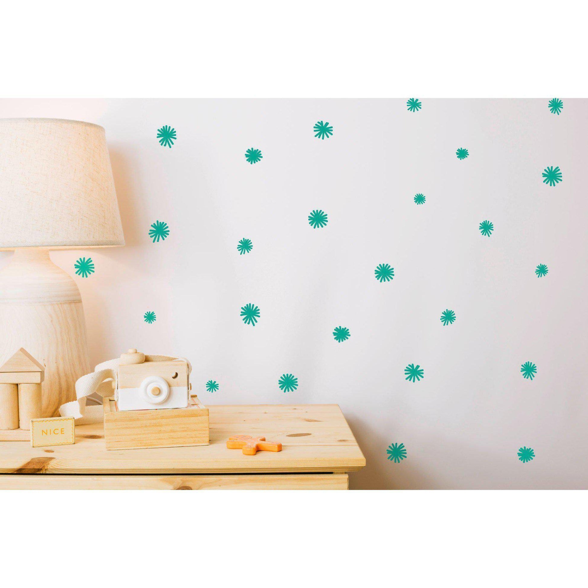 Spike Ball Wall Decal Stickers Home Decor Wall Art For Living Room Office Nursery Bedroom Wall Stickers 36 Colours