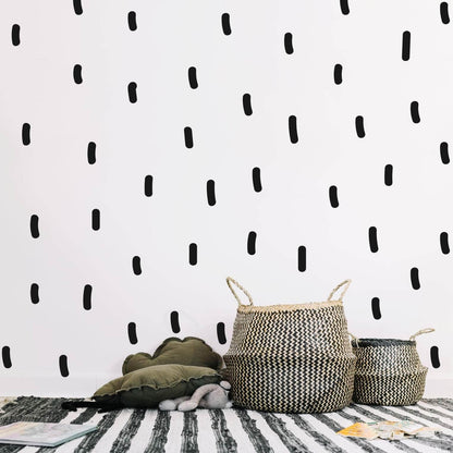144 Sprinkle Wall Decals Line Wall Stickers Home Wall Art Peel And Stick Wallpaper Alternative Interior Design Ideas 36 Colours