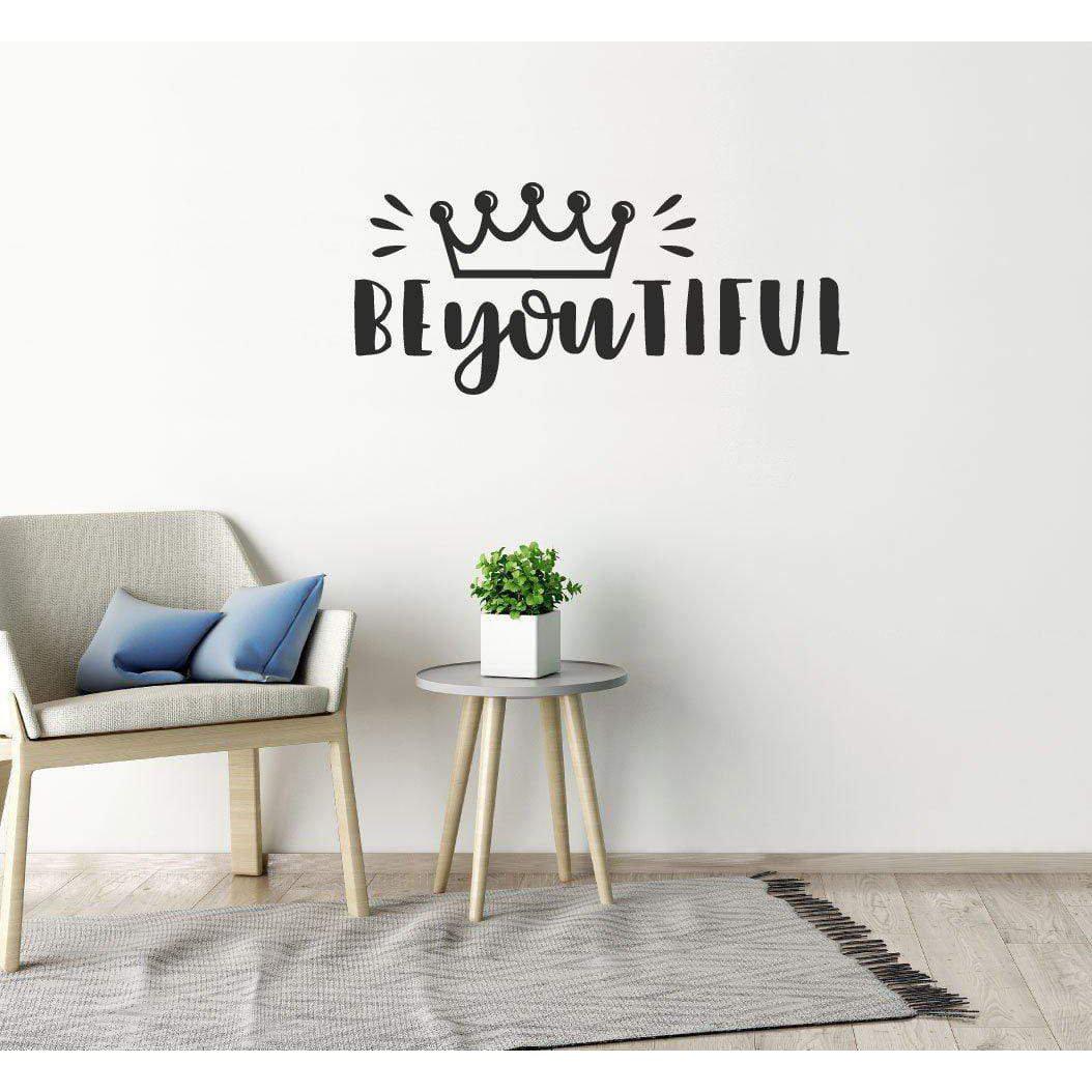 BeYouTiful Beautiful Positive Wall Sticker Quote