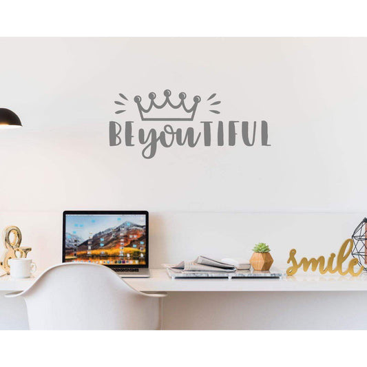 BeYouTiful Beautiful Positive Wall Sticker Quote