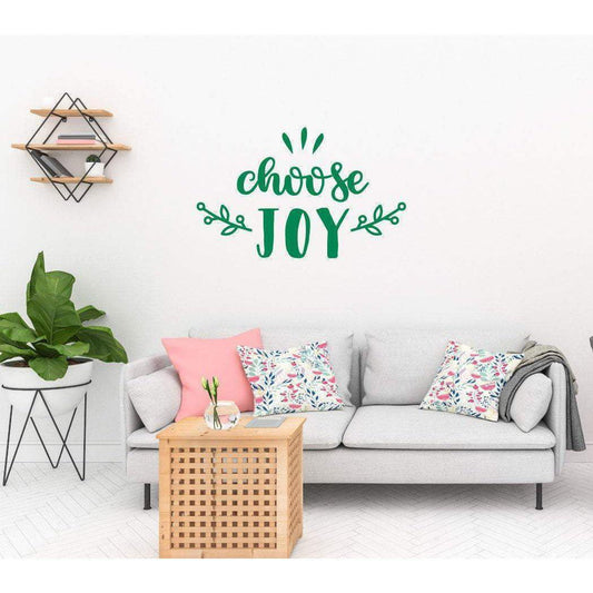 Choose Joy Happiness Wall Sticker Quote