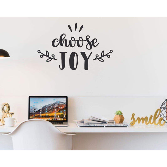 Choose Joy Motivational Wall Sticker Quote