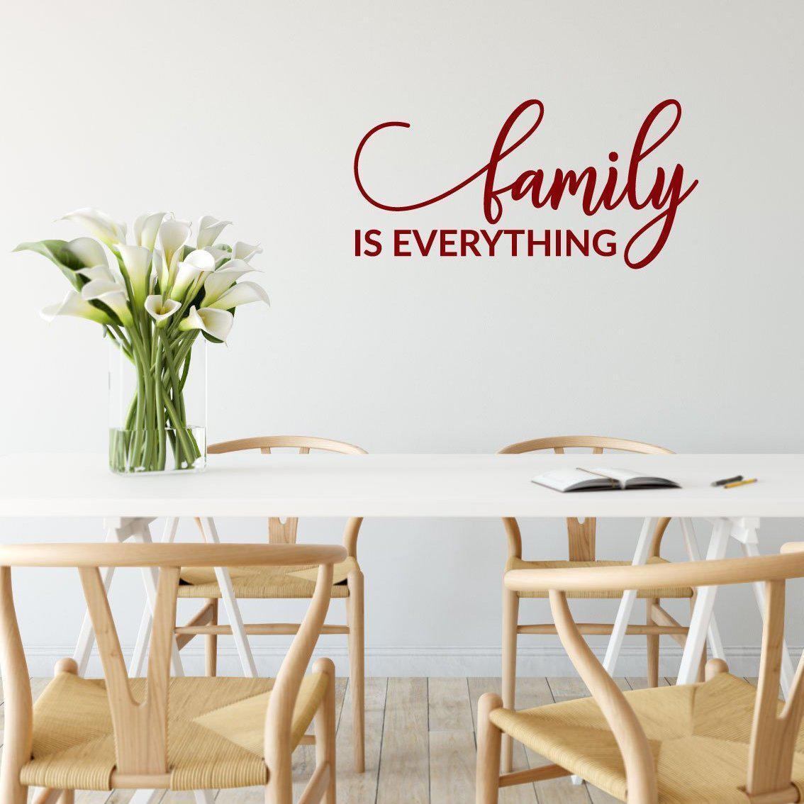 Family Is Everything Wall Stickers Quote