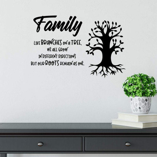 Family Wall Sticker Quote Like Branches On A Tree