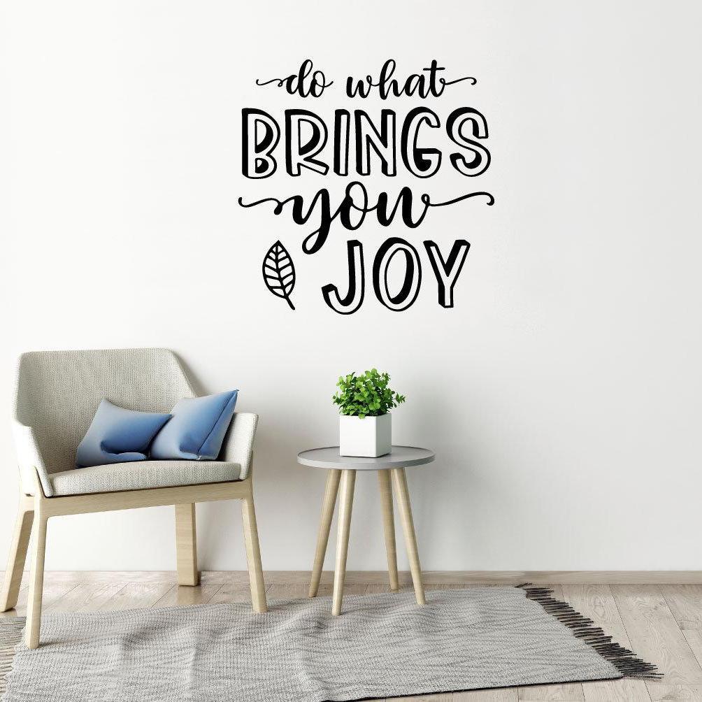 Do What Brings You Joy Motivational Wall Sticker Quote