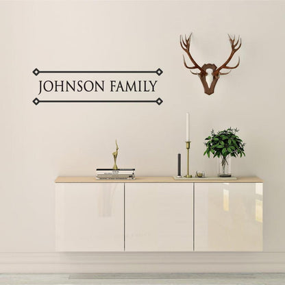 Family Surname Personalised Wall Sticker