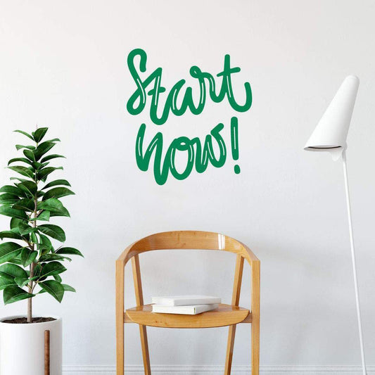 Start Now Positive Motivational Wall Sticker Quote