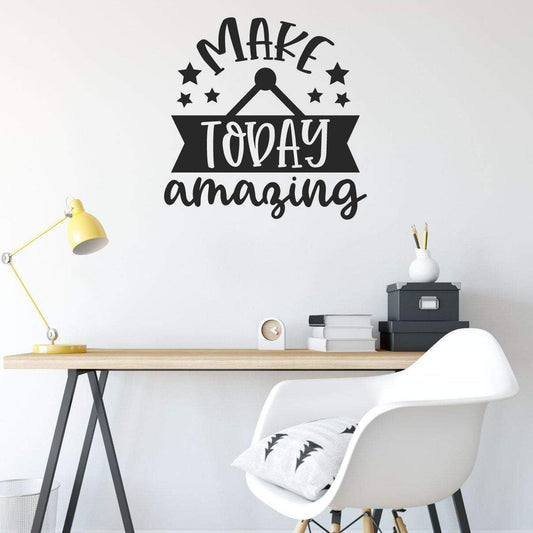 Make Today Amazing Motivational Wall Sticker Quote