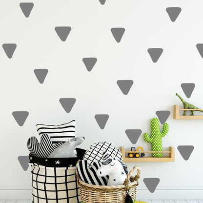 80 Rounded Irregular Triangle Wall Decals