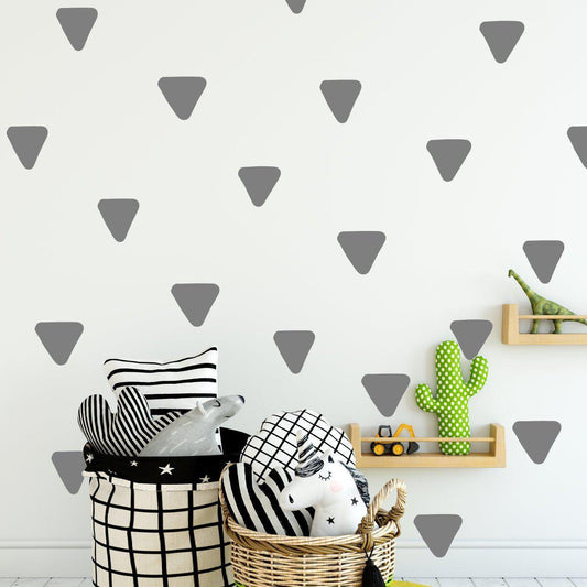 80 Rounded Irregular Triangle Wall Decals