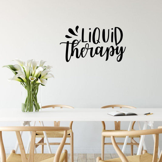 Liquid Therapy Funny Kitchen Wall Sticker Quote