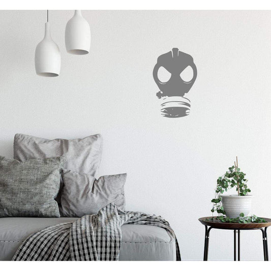 Banksy Wall Sticker Gas Mask