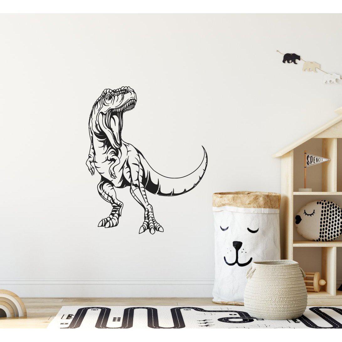 T-Rex Dinosaur Children's Wall Sticker Hand Drawn