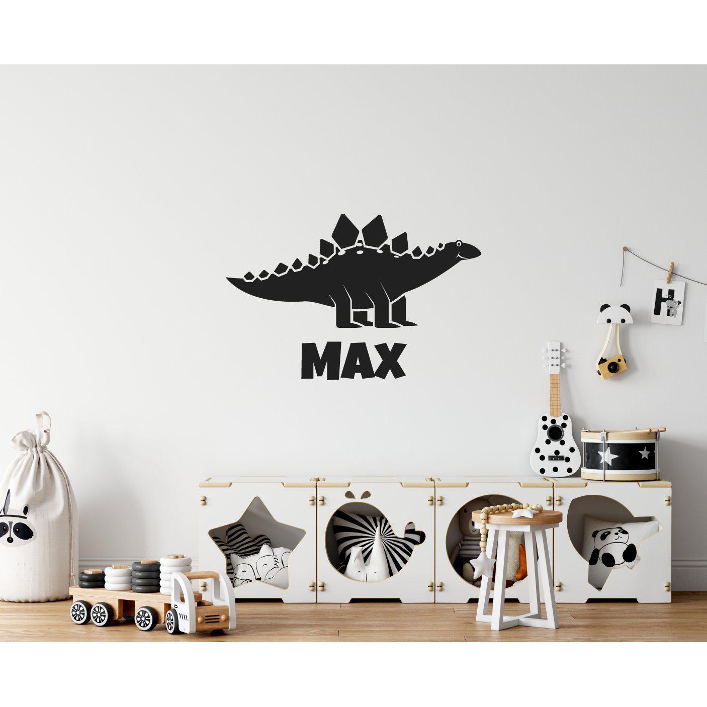 Custom Childrens Name Dinoaur Wall Sticker