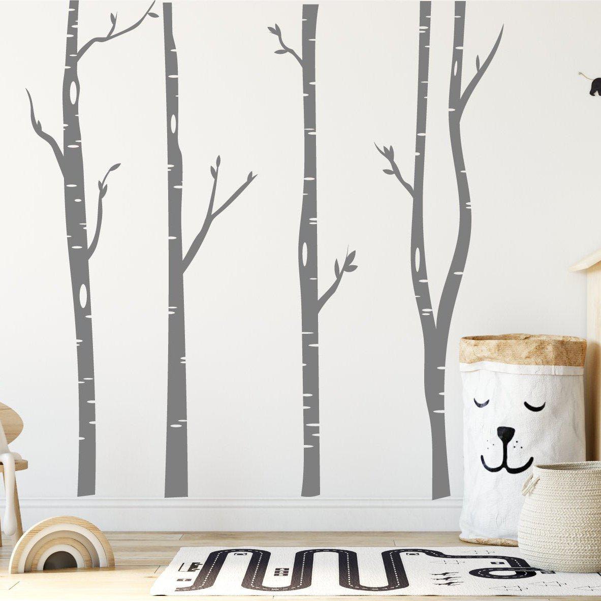Prison Tree Sticker 4 Large Birch Tree Wall Stickers