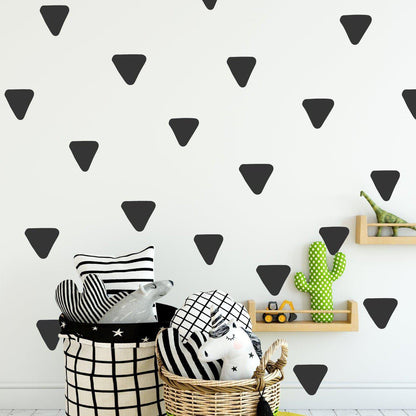 80 Rounded Irregular Triangle Wall Decals